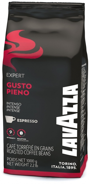 Кофе Lavazza Gusto PIENO, в зернах, 1000 г