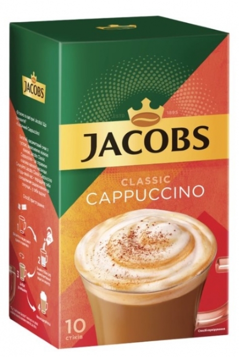 Кофе Jacobs Cappuccino (10 х 18,7г)