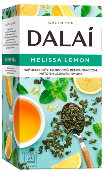 Чай Dalai Melissa Lemon 25 пак. (зеленый)
