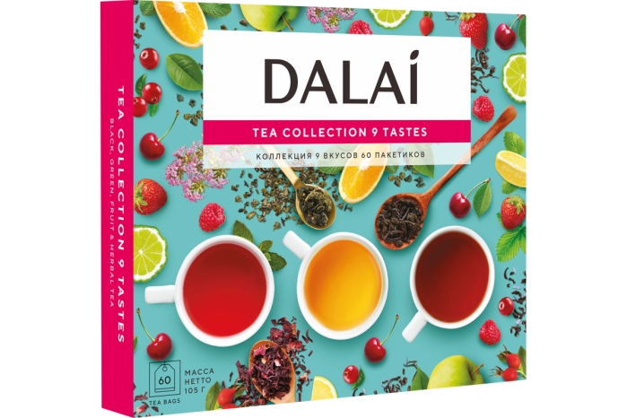 Чай "Dalai" Коллекция 9 вкусов, 60 пак.