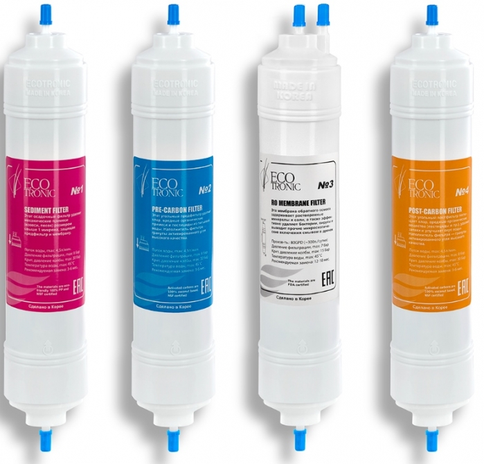 Комплект фильтров с RO мембраной (14 дюймов)