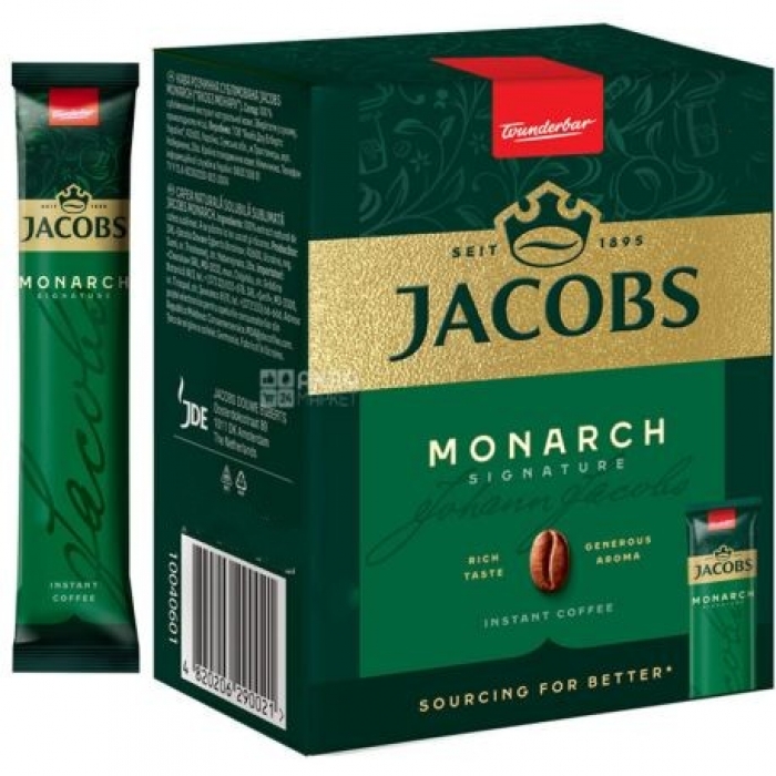 Кофе "Jacobs" Monarch 3 в 1 (30 х 1,8г)