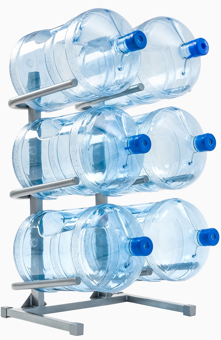 Подставка для 6-ти бутылей серая