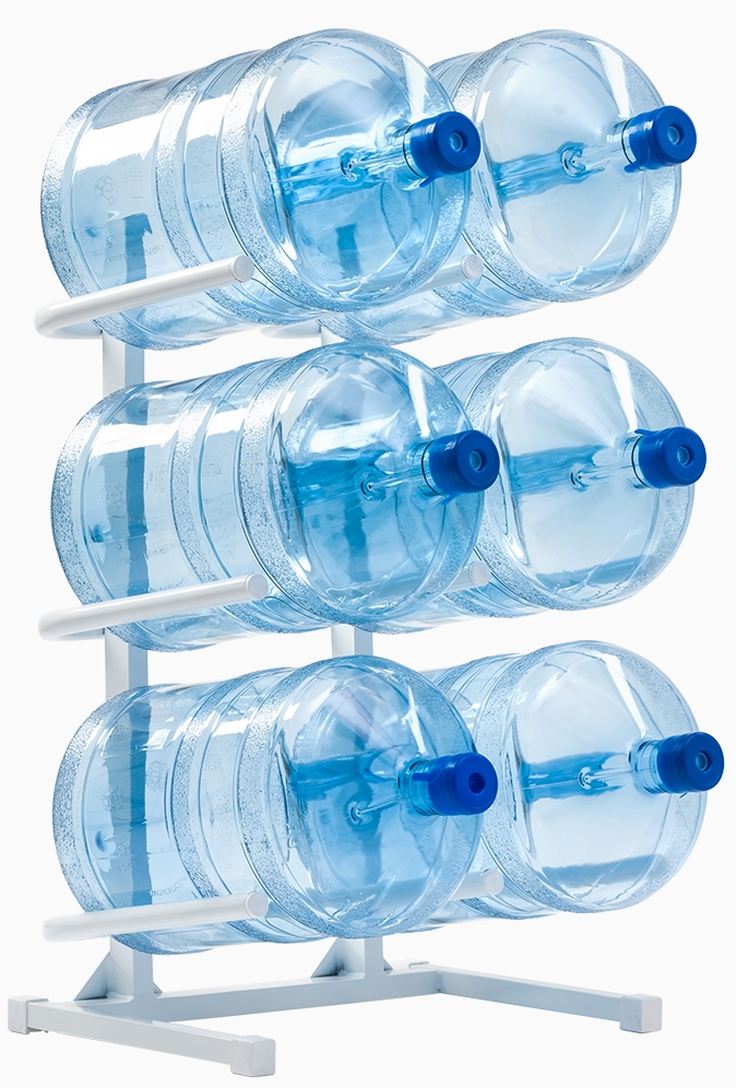 Подставка для 6-ти бутылей белая