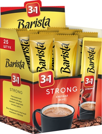 Кофе Barista Strong 3 в 1 (25 х 16г)