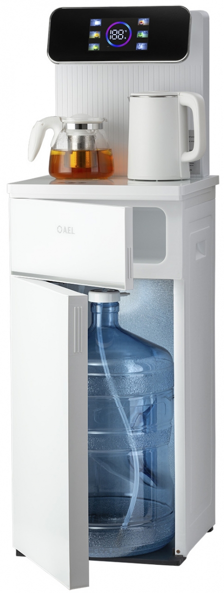 Кулер с чайным столиком Тиабар AEL TB84a-LK white