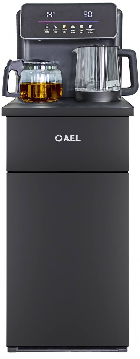 Кулер с чайным столиком Тиабар LD-AEL-54a black matte