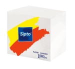 Салфетки бумажные "Sipto" (100 шт., белые)